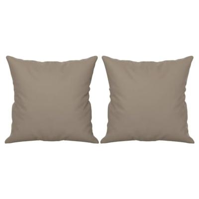 Tweezitsbank met kussens 120 cm microvezelstof taupe