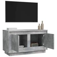 Tv-meubel 80x35x45 cm bewerkt hout betongrijs - thumbnail