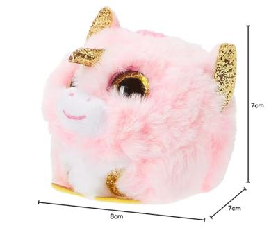 TY puffies eenhoorn knuffel fantasia 8 cm