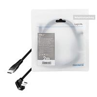 LogiLink CU0190 USB-kabel USB 2.0 USB-C stekker 1.00 m Zwart - thumbnail