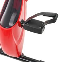 vidaXL Hometrainer X-bike magnetisch met hartslagmeter zwart en rood - thumbnail