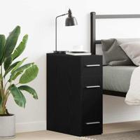 Apothekerskast Zwart eiken 20 x 45.5 x 60 cm Bewerkt hout - thumbnail