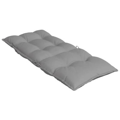 VidaXL Stoelkussens 4 st hoge rug oxford stof grijs