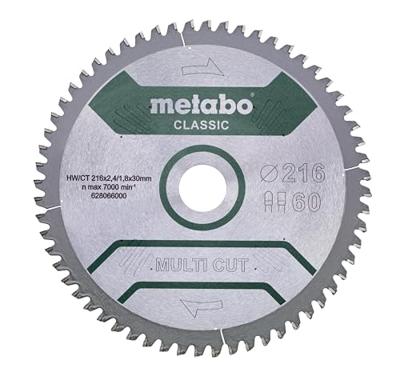 Metabo 628066000 Cirkelzaagblad 216 mm 1 stuk(s) Metabo 628066000 Cirkelzaagblad 216 mm 1 stuk(s)