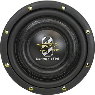 Ground Zero GZHW-8SPL-D2 FLAT subwoofer 8 inch 500 watts RMS DVC 2 ohms