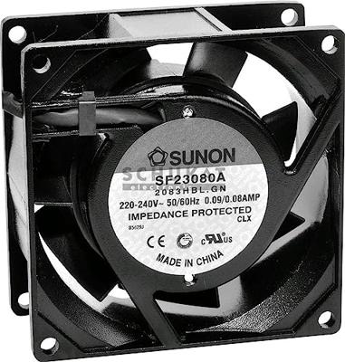 Sunon SF23080A2083HSL Axiaalventilator 230 V/AC 39.07 m³/h (l x b x h) 80 x 80 x 38 mm