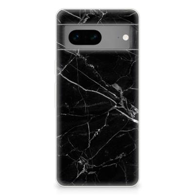 Google Pixel 7 | TPU | Siliconen hoesje | Marmer Zwart - Origineel Cadeau Vader