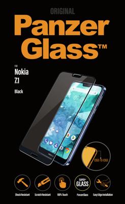 PanzerGlass 'Edge-to-Edge' voor Nokia 7.1, Black