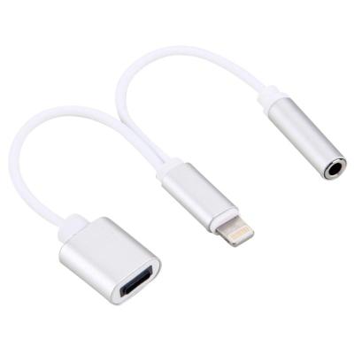 10cm 8 pin vrouwelijke & 3.5 mm audio female naar 8 pin mannelijke lader & #160; adapter kabel voor iPhone 7 & 7 Plus iPhone 6s & 6s Plus iPhone 6 &