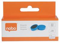 Magneet Nobo 32mm blauw 10 stuks - thumbnail