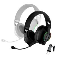 CoolBox WB01 Gaming-hoofdtelefoon, draadloos, met afneembare microfoon voor PS5, PS4, Switch, PC, 2,4 GHz, met USB-adapter en Bluetooth 5.4, 20 uur looptijd, USB-C-lading in 2 uur, wit - thumbnail