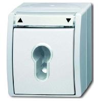 ABB 2CKA001101A0924 Schakelaar IP44 Wit, Zuiver wit (RAL 9010)