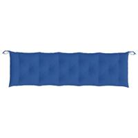 VidaXL Tuinbankkussens 2 st 180x50x7 cm oxford stof blauw - thumbnail