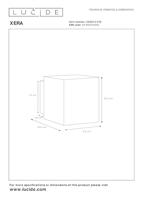 Lucide XERA - Wandlamp - 1xG9 - Zwart - thumbnail