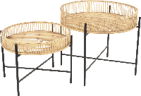 Aiko bijzettafeltjes naturel 60 cm - thumbnail