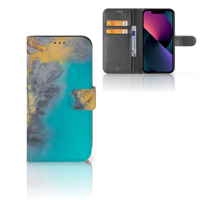 Apple iPhone 13 | Bookcase | Marble Blue Gold - thumbnail