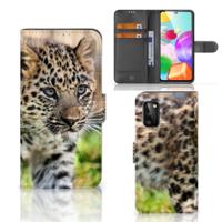 Samsung Galaxy A41 | Telefoonhoesje | Met pasjeshouder | Baby Luipaard - thumbnail