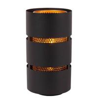 Lucide ROSAS - Tafellamp - Ø 16 cm - 1xE27 - Zwart - thumbnail