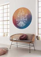 Star Wars Millennium Falcon Zelfklevende Behangcirkel ⌀125cm - thumbnail