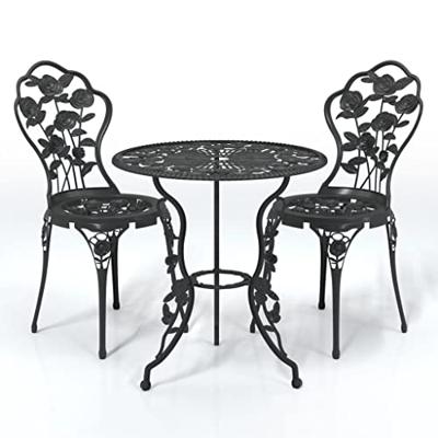 3-delige Bistroset gietaluminium zwart 3-delige Bistroset gietaluminium zwart