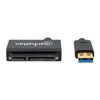 Manhattan HDD/ SSD Adapter [1x USB 3.2 Gen 1 stekker A (USB 3.0) - 1x SATA-combi-stekker 15+7-polig] Adapter 0.15 m - thumbnail