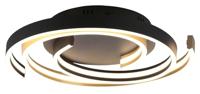 Trio Dimbare plafondlampCaya goud met zwart - 641910208 - thumbnail