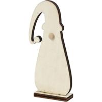 Creativ Company Kerstkabouter, h: 10 cm, d: 1,5 cm, b: 4,5 cm, dikte 3 mm, 3 stuk/ 1 doos - thumbnail