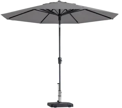 Grote Parasol Paros II 3M A Tilt Licht Grijs van Madison