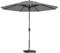 Grote Parasol Paros II 3M A Tilt Licht Grijs van Madison - thumbnail