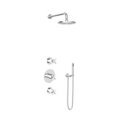 Hotbath Thermostatische Inbouw Douche Set Chap Met 2 Stopkranen Ibs 3 - Chroom