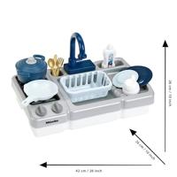 Functionele gootsteen met water en kookplaten meerkleurig - thumbnail