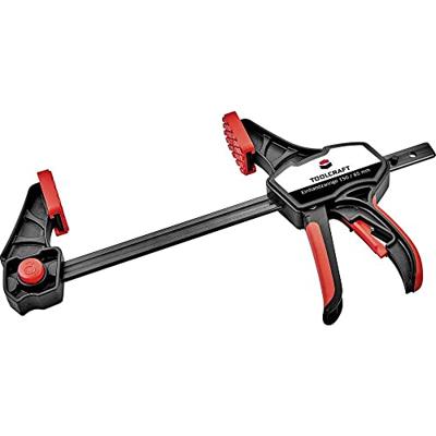 TOOLCRAFT 1544398-2 Set van 2 eenhandklemmen 150 x 85 mm Spanbreedte (max.):150 mm Afmeting, lengte: 380 mm Afm. werkbereik:85 mm