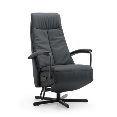 Sta-op Stoel C-100 Zwart Leer Sta-op Stoel C-100 Zwart Leer