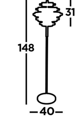 Searchlight Design vloerlampHive - EU6359BG