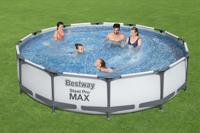 BESTWAY Steel Pro Max bovengronds zwembad - Rond - Diameter 366 x 76 cm, patroonfilter - thumbnail