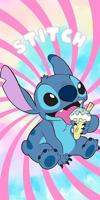 Stitch Ice Cream strandlaken 70 x 140 cm polyester - thumbnail