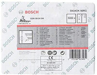 Bosch Accessories 2608200019 Stripnagels SN34DK Afmeting, lengte 50 mm 3000 stuk(s)