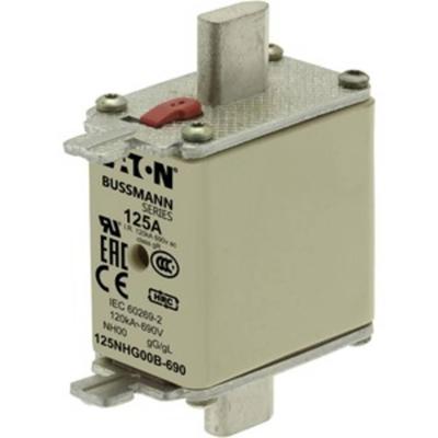 Eaton 125NHG00B-690 NH-zekering Met mechanische beveiligingsweergave Afmeting zekering : 00 125 A 690 3 stuk(s)