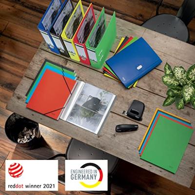 Leitz Recycle geperforeerde Maxi showtas, ft A4, 100 micron, gekorreld, doos van 25 stuks - thumbnail