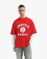 Croyez Bouclier Longsleeve Heren Rood - Maat M - Kleur: Rood | Soccerfanshop - thumbnail