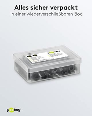 Goobay Kabelclip 6mm rond zwart box(100) - 4113231 Goobay Kabelclip 6mm rond zwart box(100) - 4113231