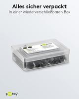 Goobay Kabelclip 6mm rond zwart box(100) - 4113231 - thumbnail
