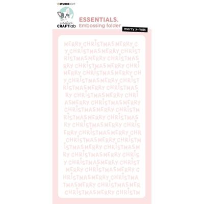 Creative Craftlab • essentials embossing folder merry x-mas