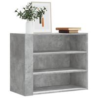 Wandkast 75x35x60 cm bewerkt hout betongrijs - thumbnail
