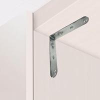 Hoeksteun EDM 86094 an24 Roestvrij staal 10 x 10 x 1,9 cm 4 Stuks - thumbnail