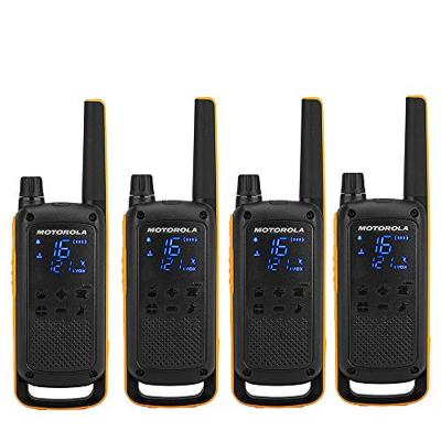 Motorola Talkabout T82 Extreme Quad Pack twee-weg radio 16 kanalen Zwart, Oranje - thumbnail