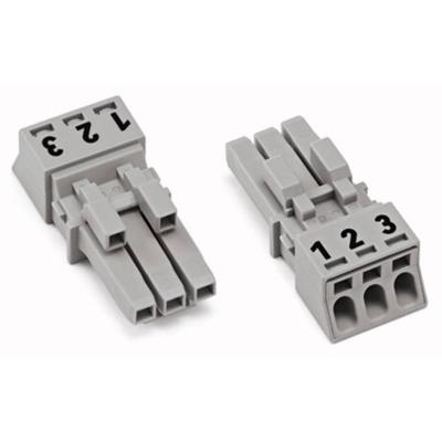 WAGO 890-223 Netstekker WINSTA MINI Bus, recht Totaal aantal polen: 3 16 A Wit 50 stuk(s)