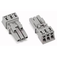 WAGO 890-223 Netstekker WINSTA MINI Bus, recht Totaal aantal polen: 3 16 A Wit 50 stuk(s) - thumbnail