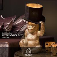 Lucide EXTRAVAGANZA GUST - Tafellamp - Ø 22 cm - 1xE14 - Zwart - thumbnail