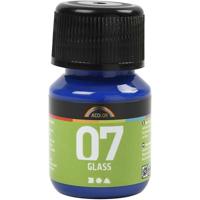 Creativ Company Permanente glasverf - briljant blauw, 30ml - thumbnail